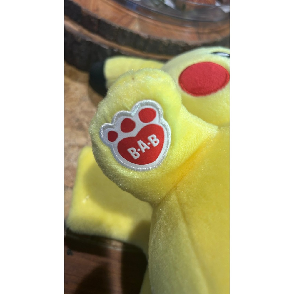 Build-A-Bear Pokemon Pikachu Plush 12 inch approx Yellow Stuffed Animal - Picture 9 of 9